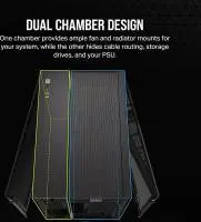 Кутия Corsair 2500X Mid-Tower Dual Chamber PC Case Black - CC-9011265-WW