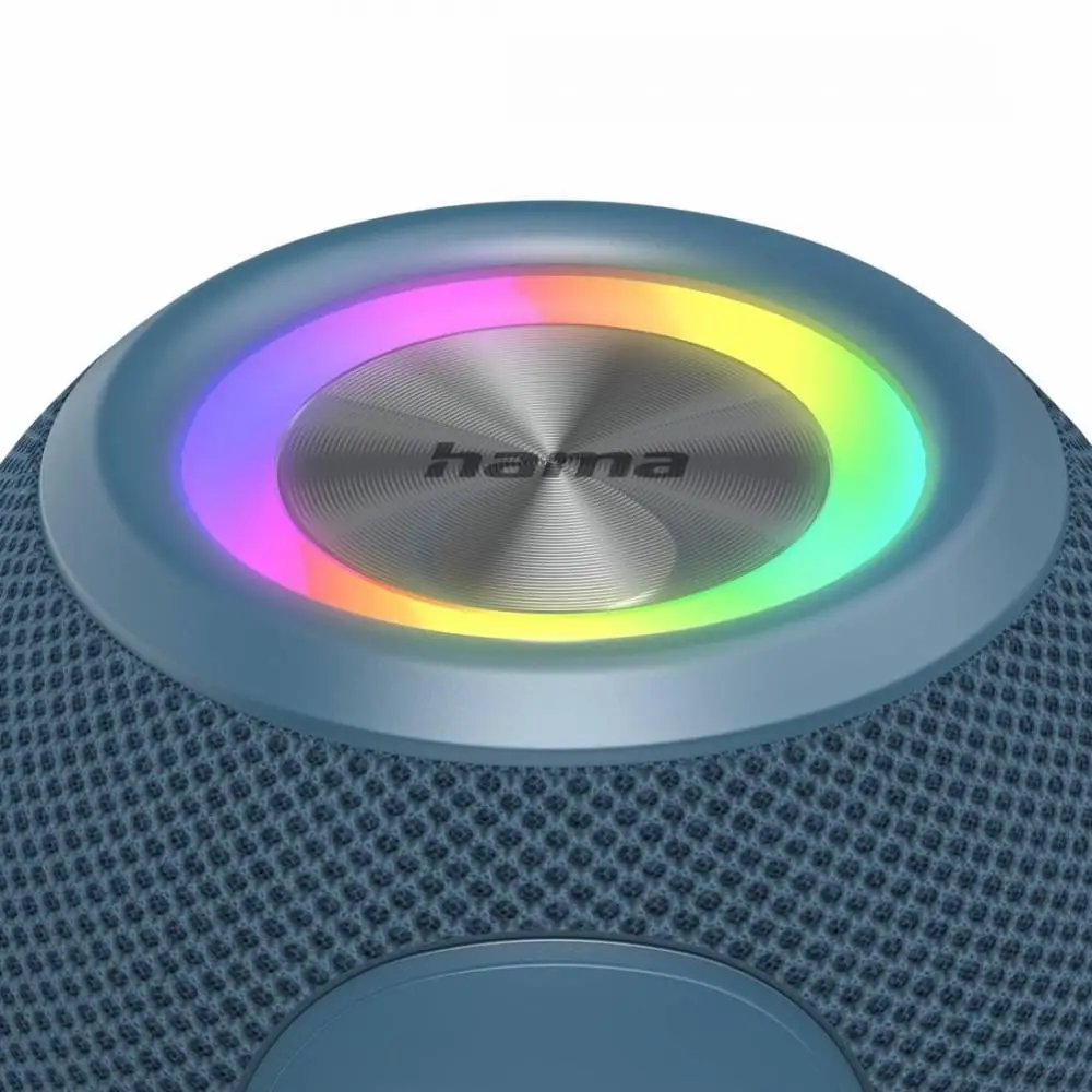 HAMA Блутут колонка "Ball Shape Speaker", 5 светлинни режима, 5W, синя