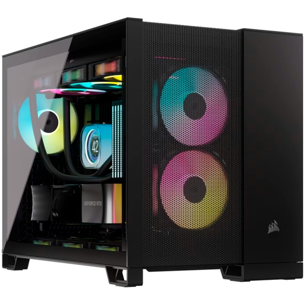 Кутия Corsair 2500D AIRFLOW Mid-Tower Dual Chamber PC Case Black - CC-9011263-WW