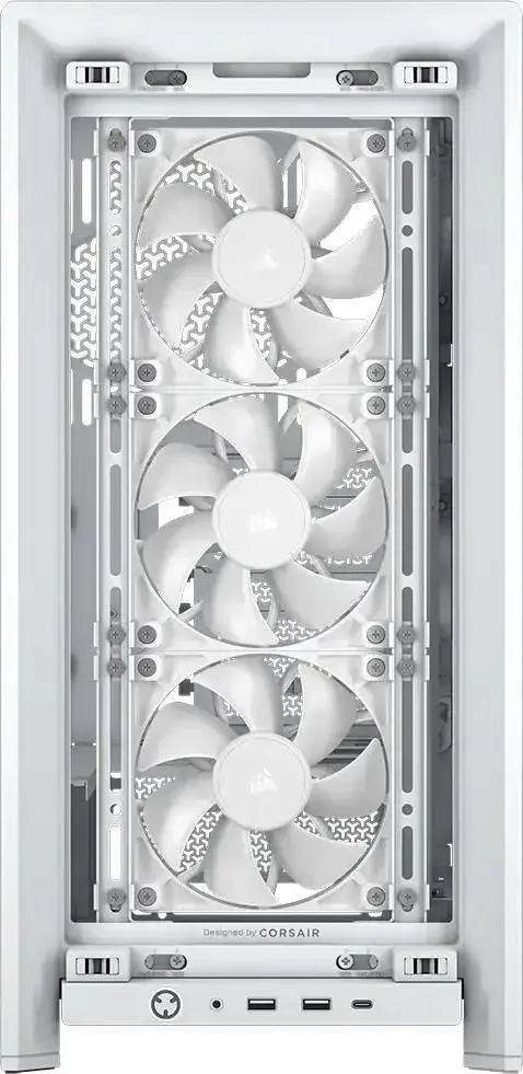 Кутия Corsair FRAME 4000D RS ARGB Modular Mid-Tower PC Case White - CC-9011297-WW