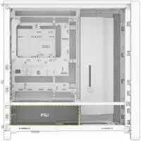 Кутия Corsair FRAME 4000D RS ARGB Modular Mid-Tower PC Case White - CC-9011297-WW