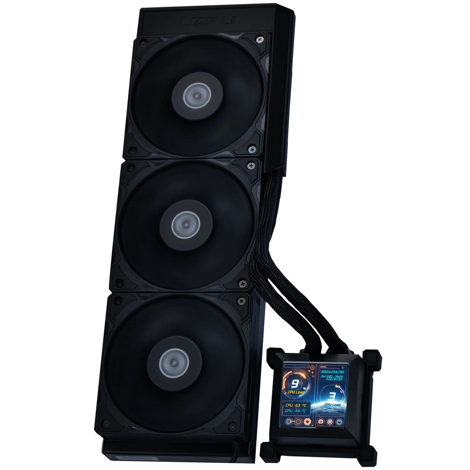 Водно охлаждане за процесор Lian Li HydroShift LCD 360 Silent Black - G89.GHSLCD36SB.00