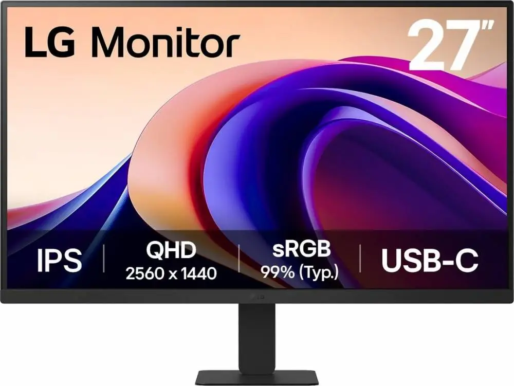 Монитор LG 27U631A-B, 27", IPS, WQHD 2560x1440, 100Hz, 5ms, HDR10, USB-C, DP, HDMI