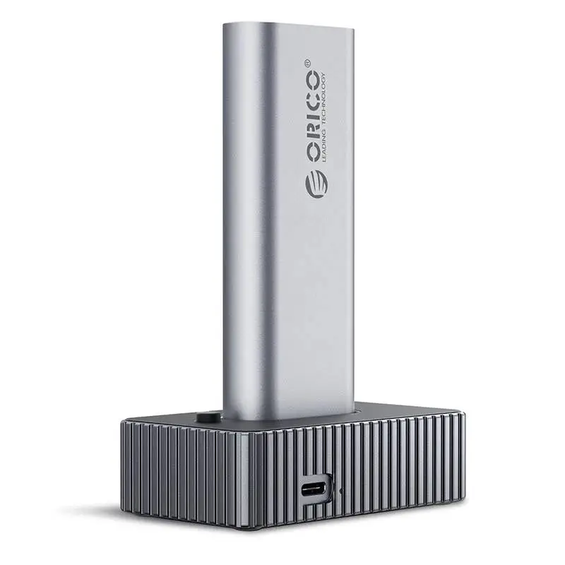 Orico външна кутия за диск/докинг станция Storage - Case/Docking Station - M.2 NVMe/NGFF - IT18C3-GY
