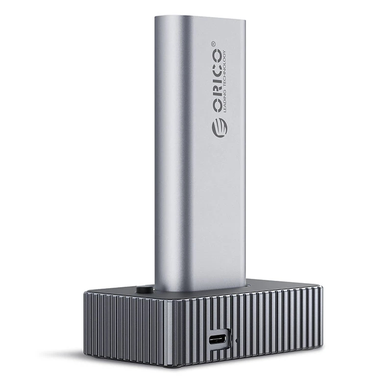 Orico външна кутия за диск/докинг станция Storage - Case/Docking Station - M.2 NVMe/NGFF - IT18C3-GY