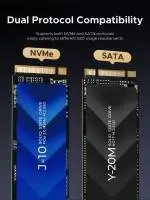 Orico външна кутия за диск/докинг станция Storage - Case/Docking Station - M.2 NVMe/NGFF - IT18C3-GY