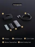 Orico външна кутия за диск/докинг станция Storage - Case/Docking Station - M.2 NVMe/NGFF - IT18C3-GY