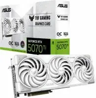 Видео карта ASUS TUF Gaming GeForce RTX 5070 Ti 16GB GDDR7 White OC Edition - 90YV0MD3-M0NA00