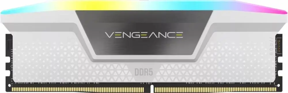 Памет Corsair Vengeance White RGB 32GB (2x16GB) DDR5 6000MHz CL36 EXPO/XMP - CMH32GX5M2E6000Z36W