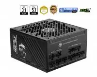 Захранване MSI MPG A1000GS (1000W) PCIE5 80 Plus Gold ATX 3.1 