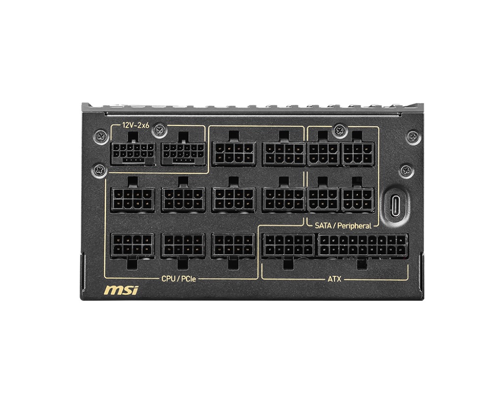 Захранване MSI MEG AI1600T PCIE5 1600W 80 Plus Titanium PSU ATX 3.1