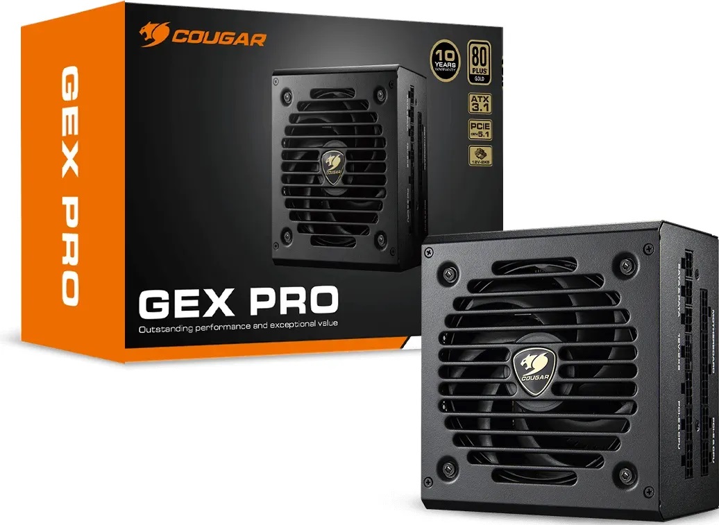 Захранване Cougar GEX PRO 750W 80 Plus GOLD PSU ATX 3.1 PCIe 5.1 - CGR GEXP-750