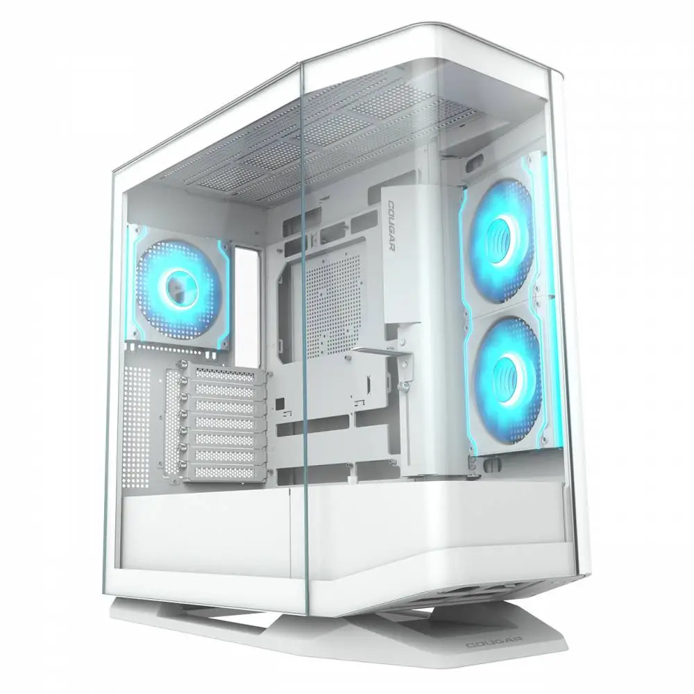 Кутия COUGAR FV270 RGB White Mid tower Tempered Curved Glass Case - CGR-58M6W-RGB