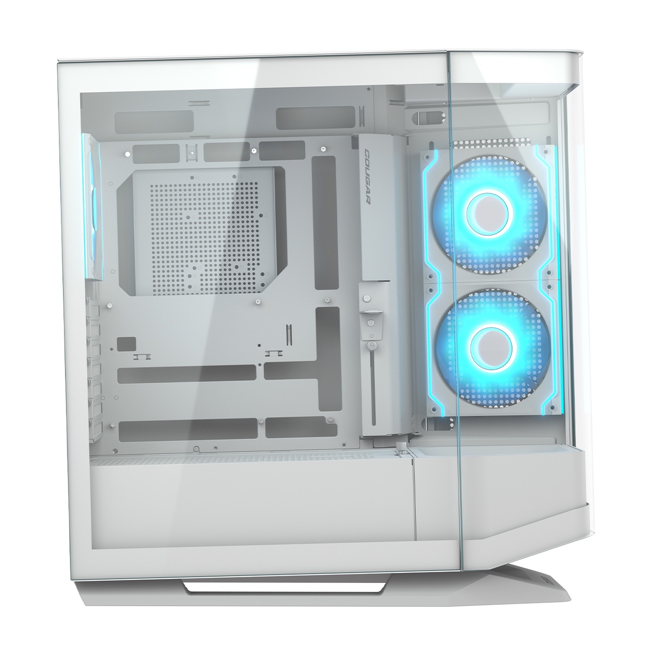 Boîtier COUGAR FV270 RGB Blanc Mid tower Tempered Curved Glass Case - CGR-58M6W-RGB