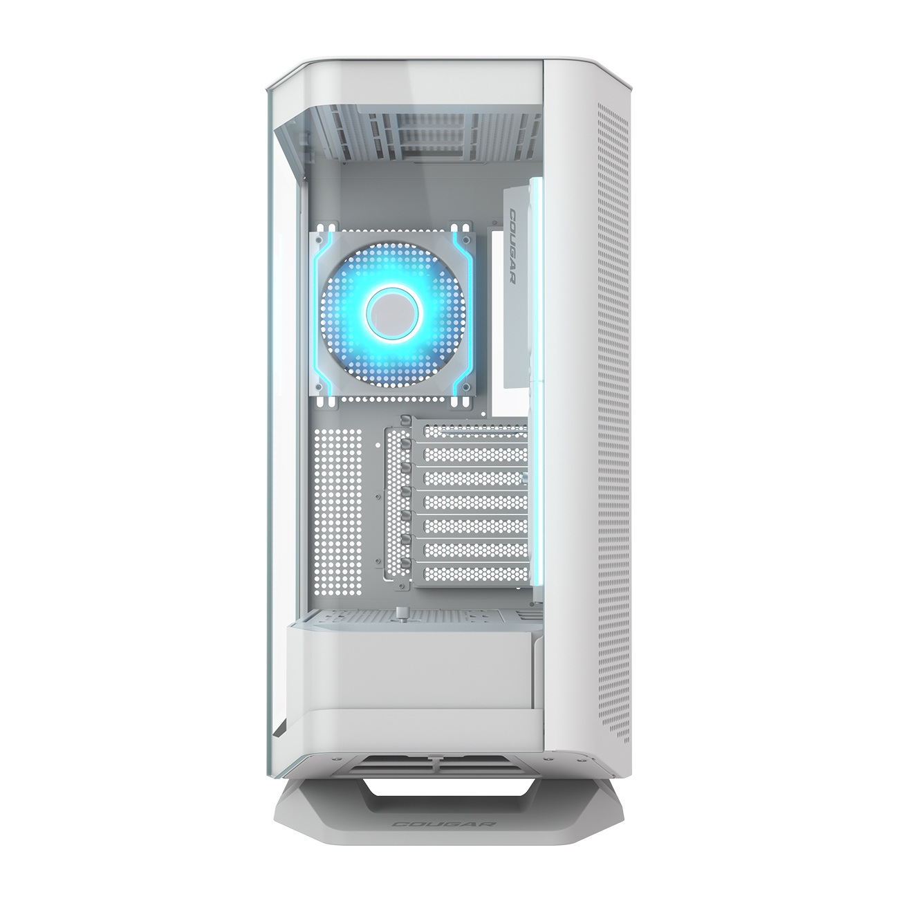 Boîtier COUGAR FV270 RGB Blanc Mid tower Tempered Curved Glass Case - CGR-58M6W-RGB
