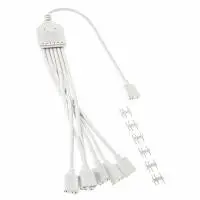 Кабел Kolink ARGB 1-6 Сплитер - 30 cm Бял