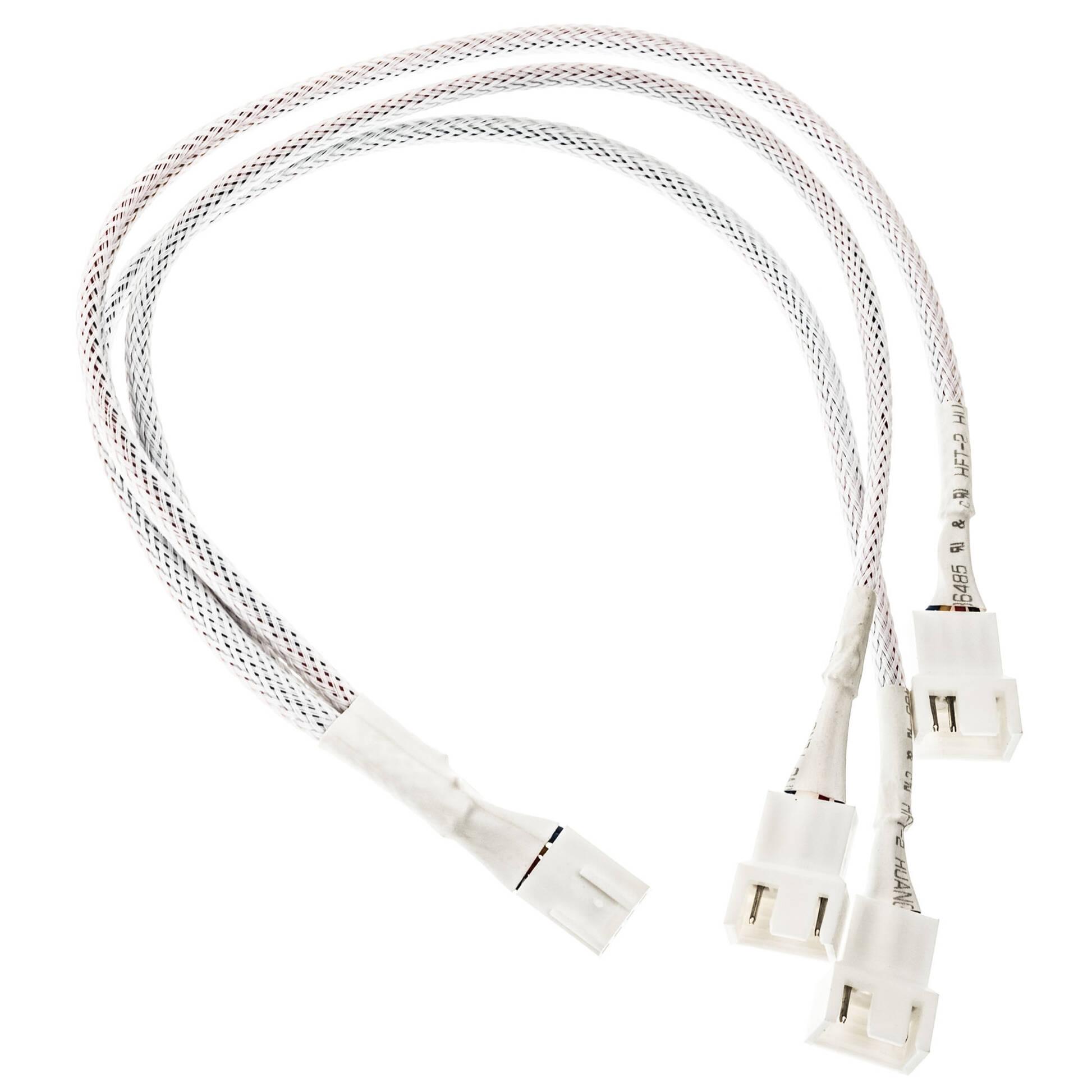 Cavo Kolink PWM 1-3 Splitter - 35 cm, intrecciato, Bianco
