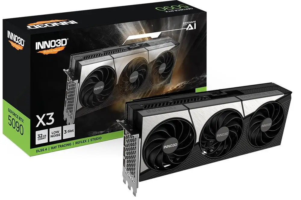 Видео карта INNO3D GeForce RTX 5090 X3 32GB - N50903-32D7-17593928