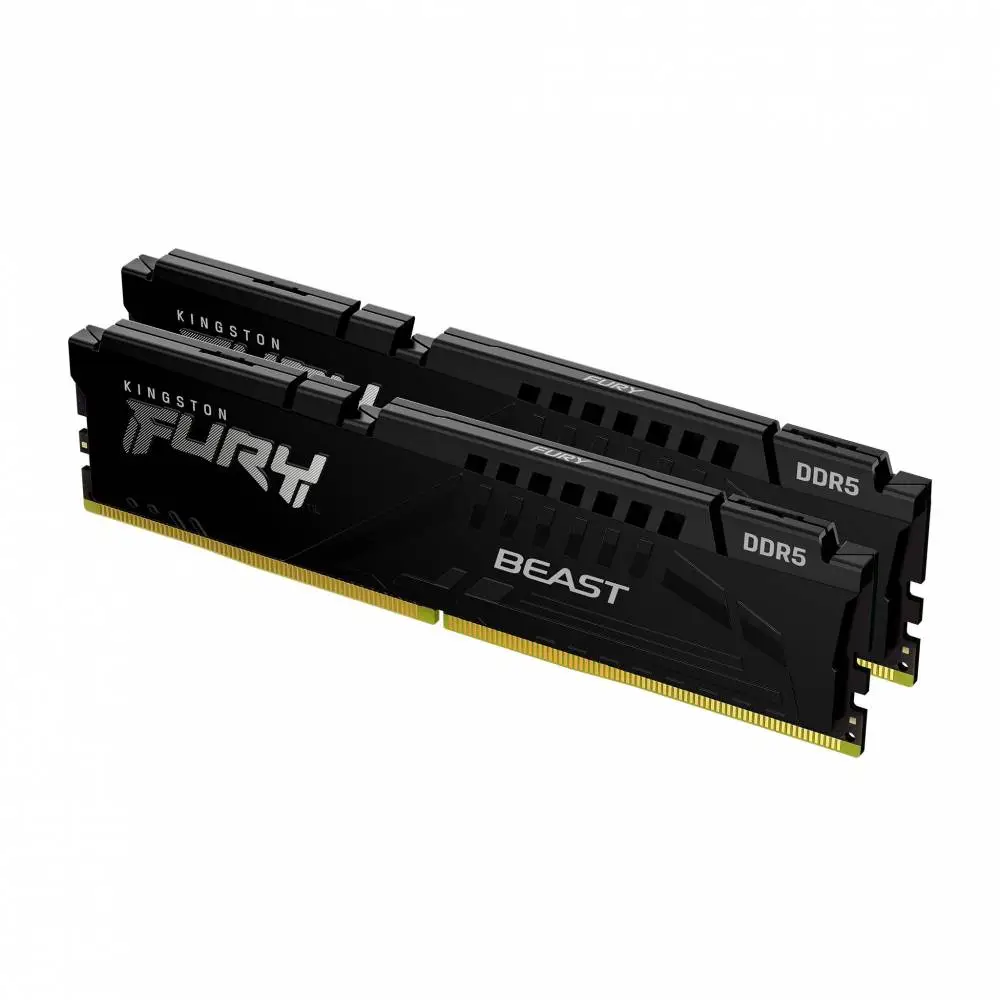 Памет Kingston FURY Beast Black 64GB (2x32GB) DDR5 5600MHz CL40 - KF556C40BB2AK2-64