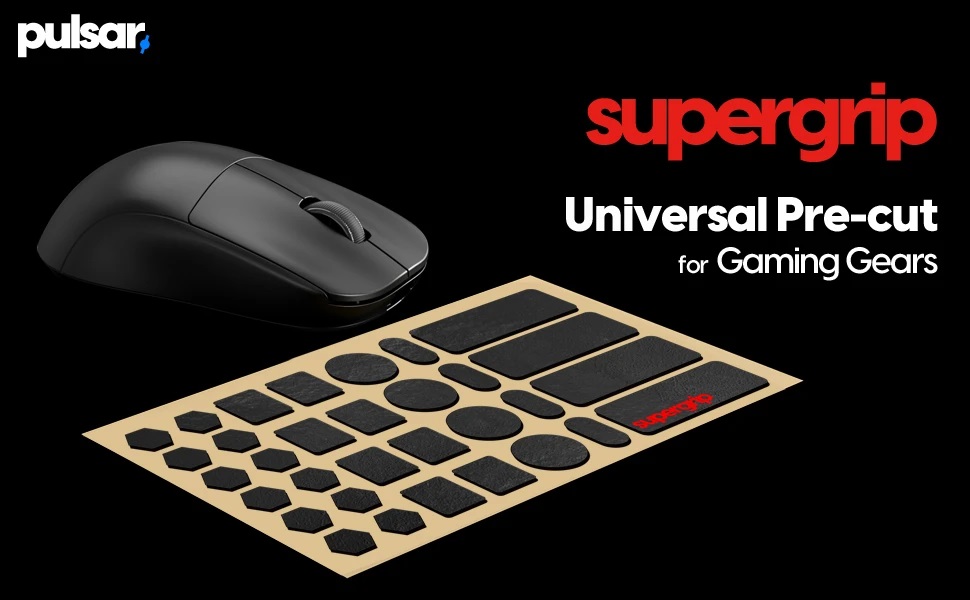  Универсални предварително изрязани грип ленти Pulsar Supergrip Universal Grip Tape Precut Sheet