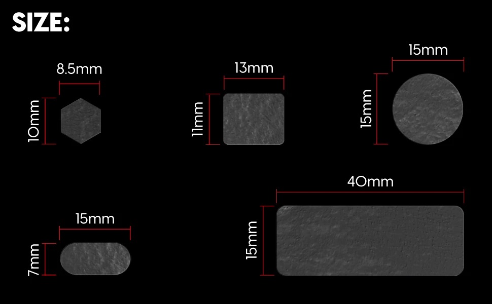  Универсални предварително изрязани грип ленти Pulsar Supergrip Universal Grip Tape Precut Sheet