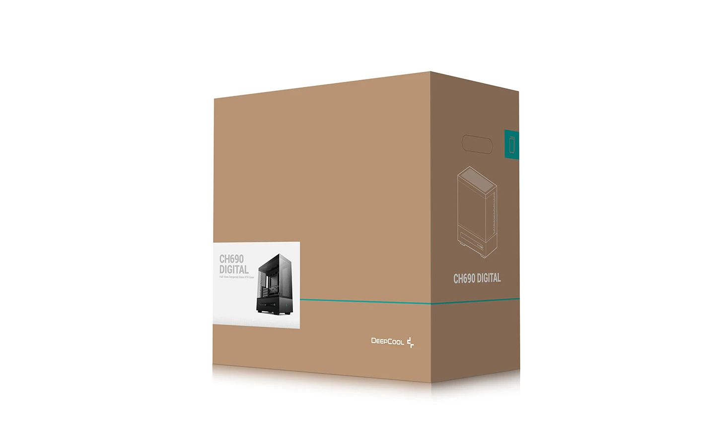 Кутия DeepCool CH690 DIGITAL Black Case ATX