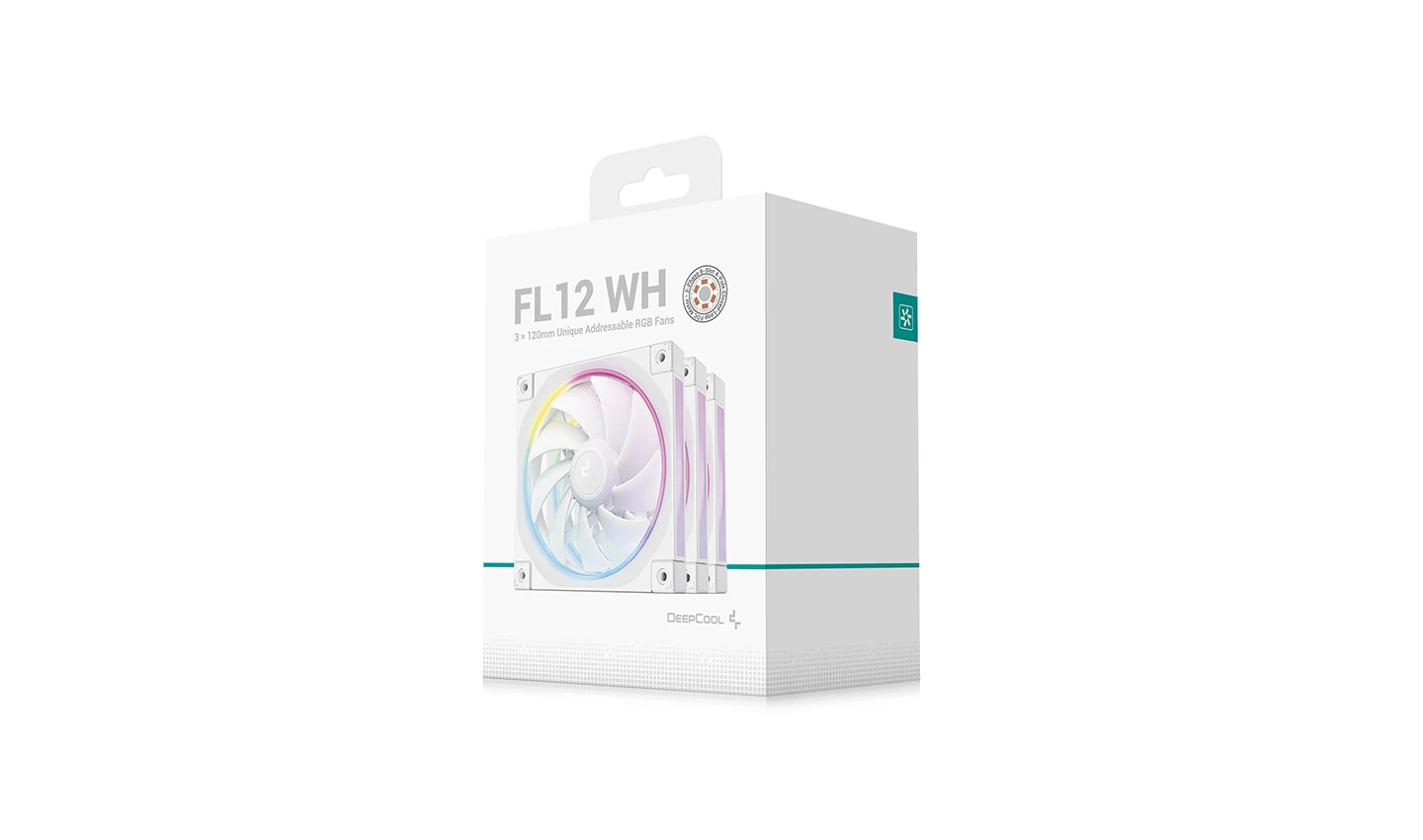 Вентилатори DeepCool FL12 White Fan Pack 3-in-1 3x120mm ARGB