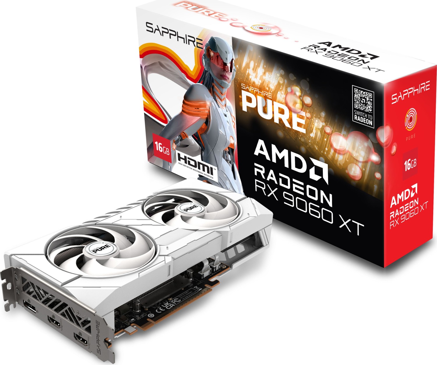 Видео карти Sapphite PURE AMD Radeon RX 9060 XT 16GB - 11350-02-20G