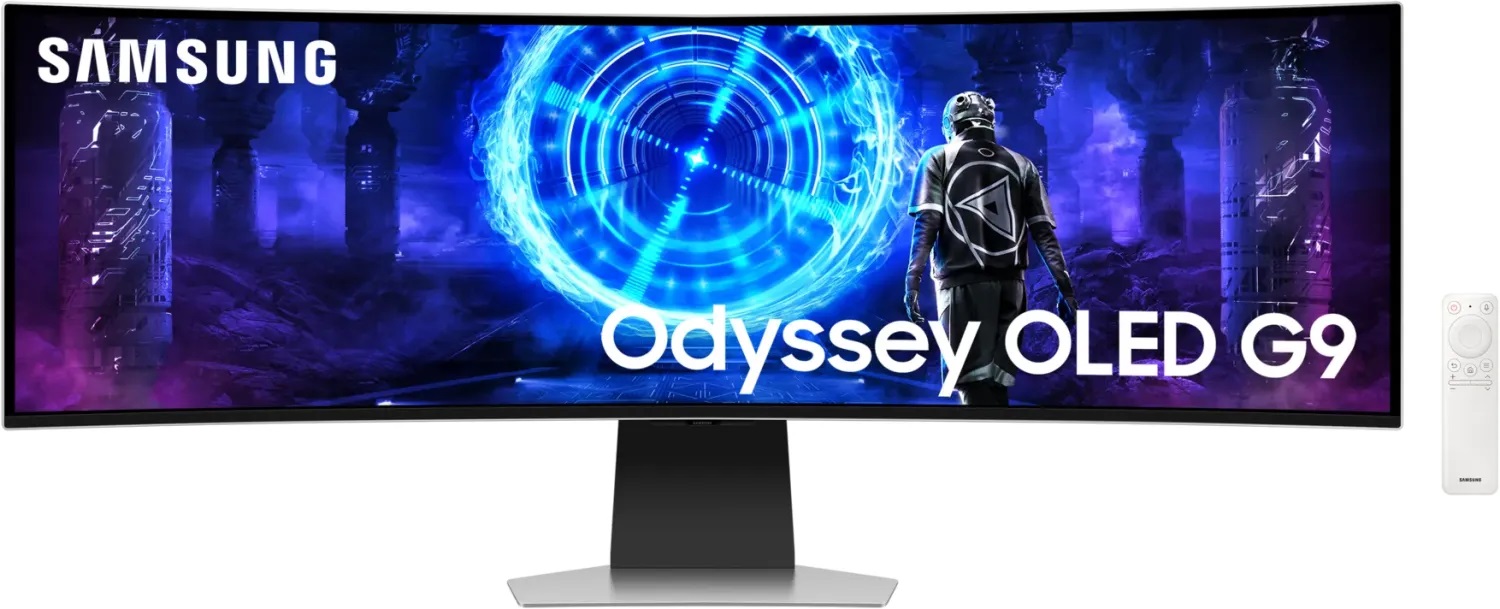 Монитор Samsung Odyssey OLED G9 G95SD, 49" Curved 1800R, DQHD 5120x1440, 240Hz, 0.03ms, HDR10+, AMD FreeSync Premium Pro, G-Sync Compatible 