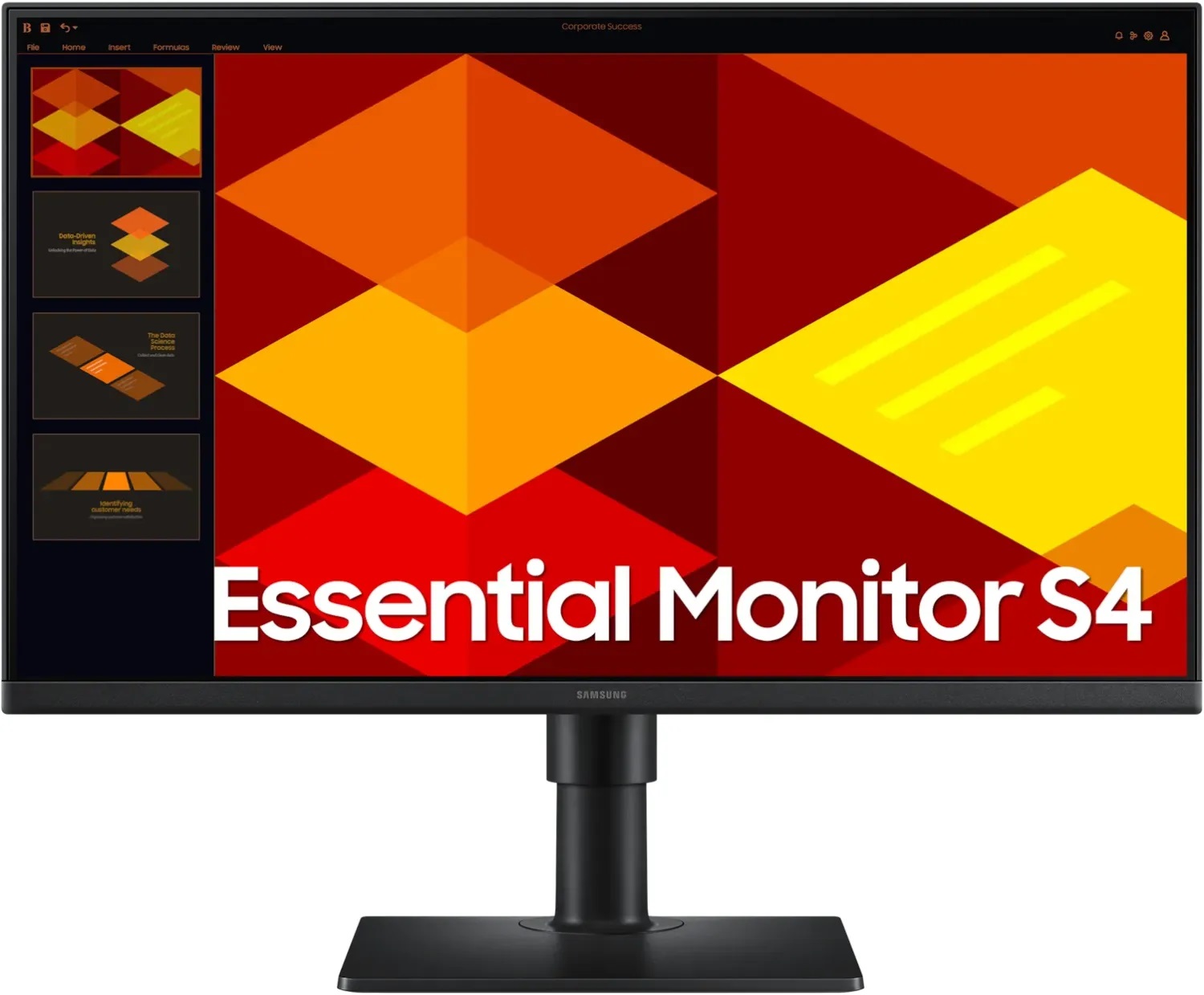 Монитор Samsung Essential S4 S40GD, 24", IPS, FHD 1920x1080, 100Hz, 5ms, HDMI, DP