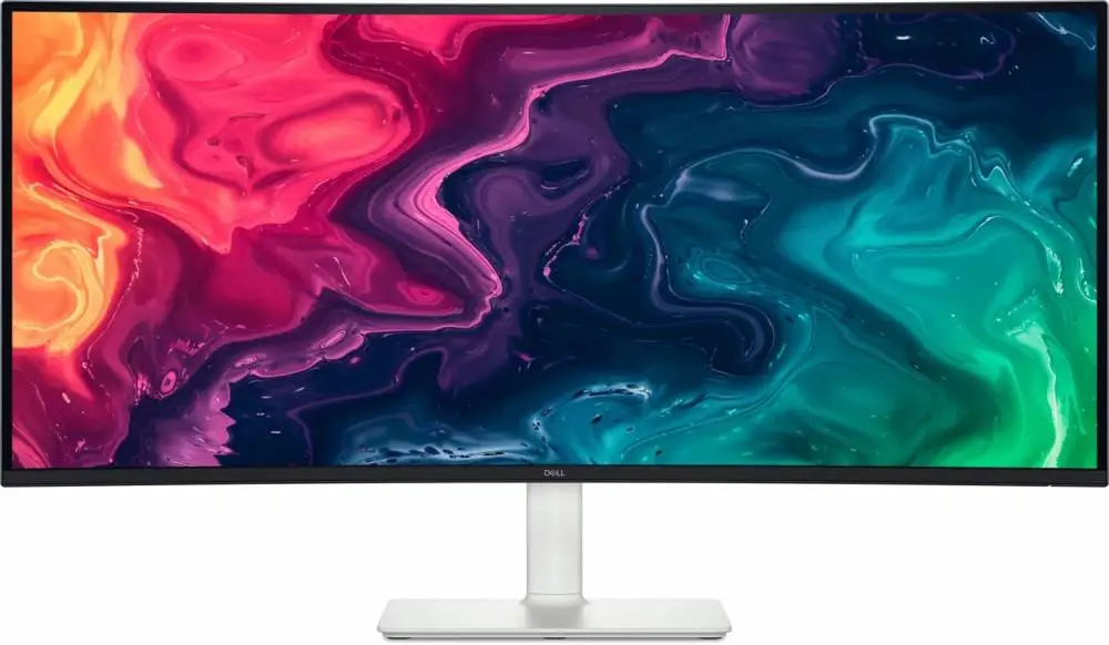 Монитор Dell S3425DW, 34", VA WQHD 3440×1440, 120Hz, 1ms, USB-C, HDMI/DP, HDR10, AMD FreeSync, Вградени колонки