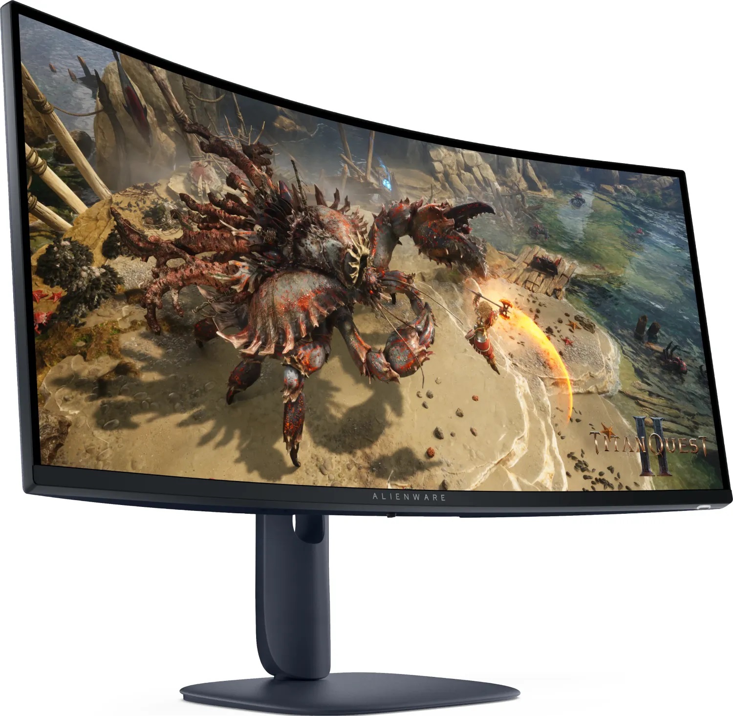 Монитор Alienware AW3425DWM, 34", VA QD‑OLED 3440×1440, 180Hz, 1 ms, HDMI/DP, AMD FreeSync, HDR400