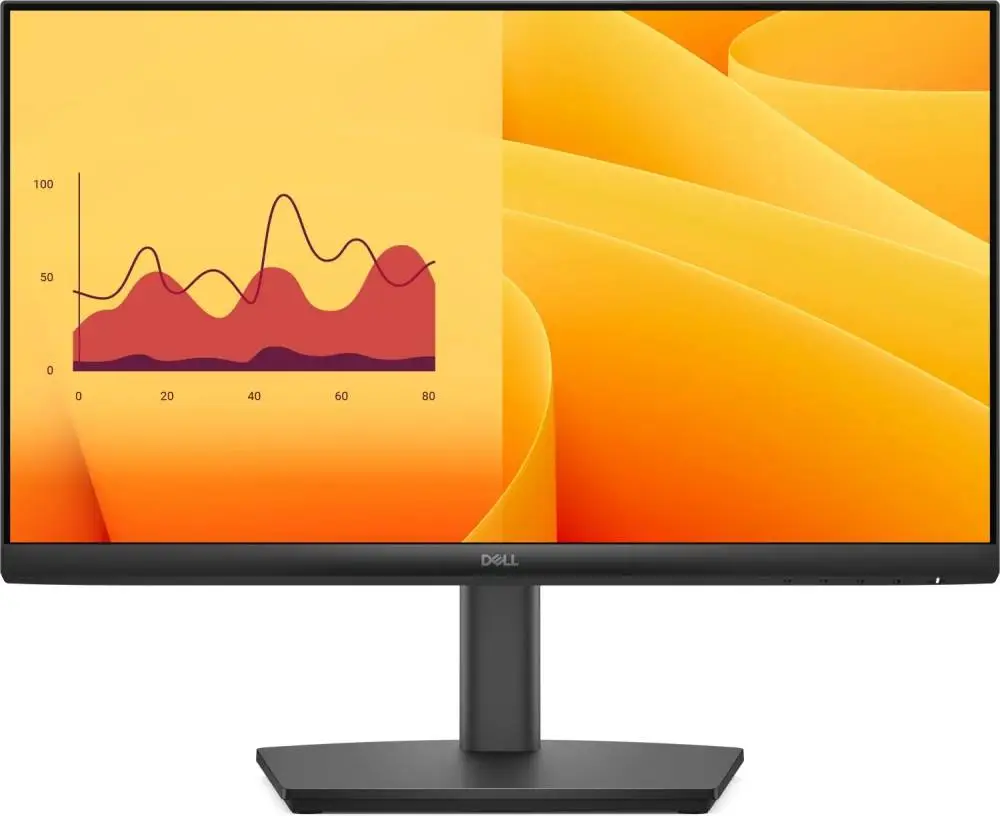 Монитор Dell E2225HSM, 21.5&Prime; VA FHD 1920x1080, 100 Hz, 5 ms, DP/HDMI/VGA, Вградени говорители