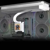 Охладител за процесор Lian Li HydroShift LCD 360 Fanless RGB - Бял