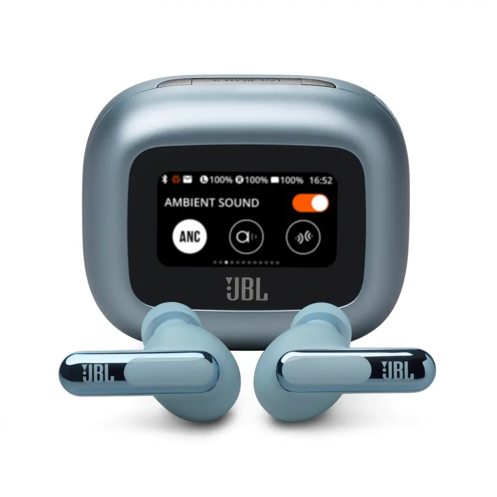 Блутут слушалки-тапи JBL Live Beam 3 - Син