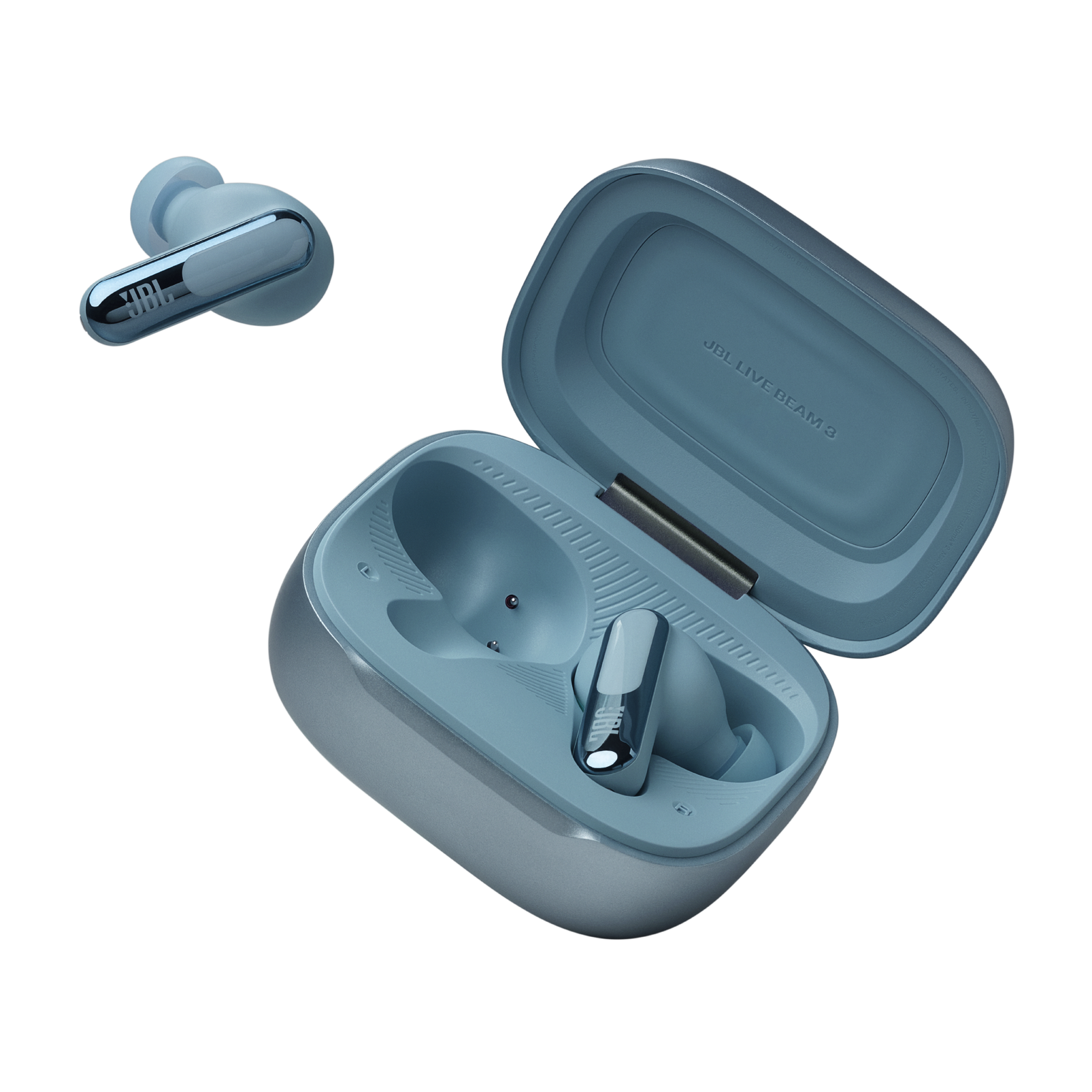 JBL Live Beam 3 Bluetooth Earbuds - Blue