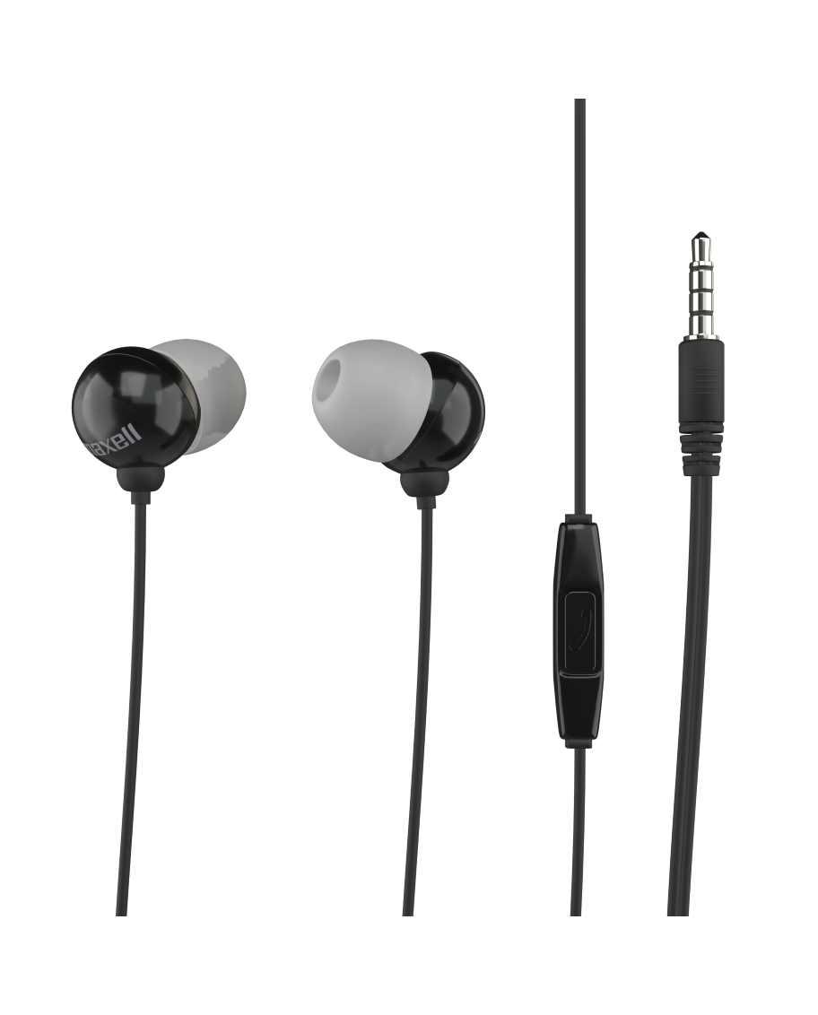 Ακουστικά με μικρόφωνο MAXELL PLUGZ μαύρα