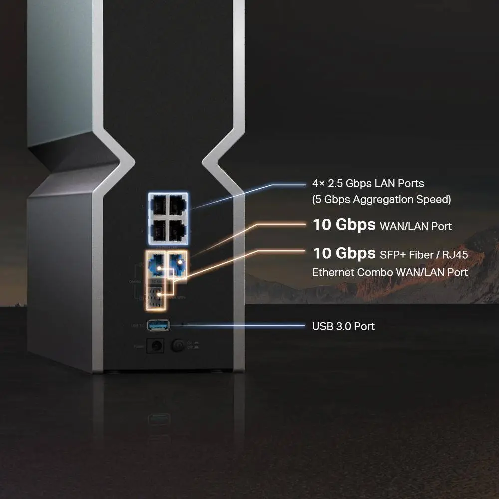 Безжичен рутер TP-Link Archer BE800 Tri-Band Wi-Fi 7