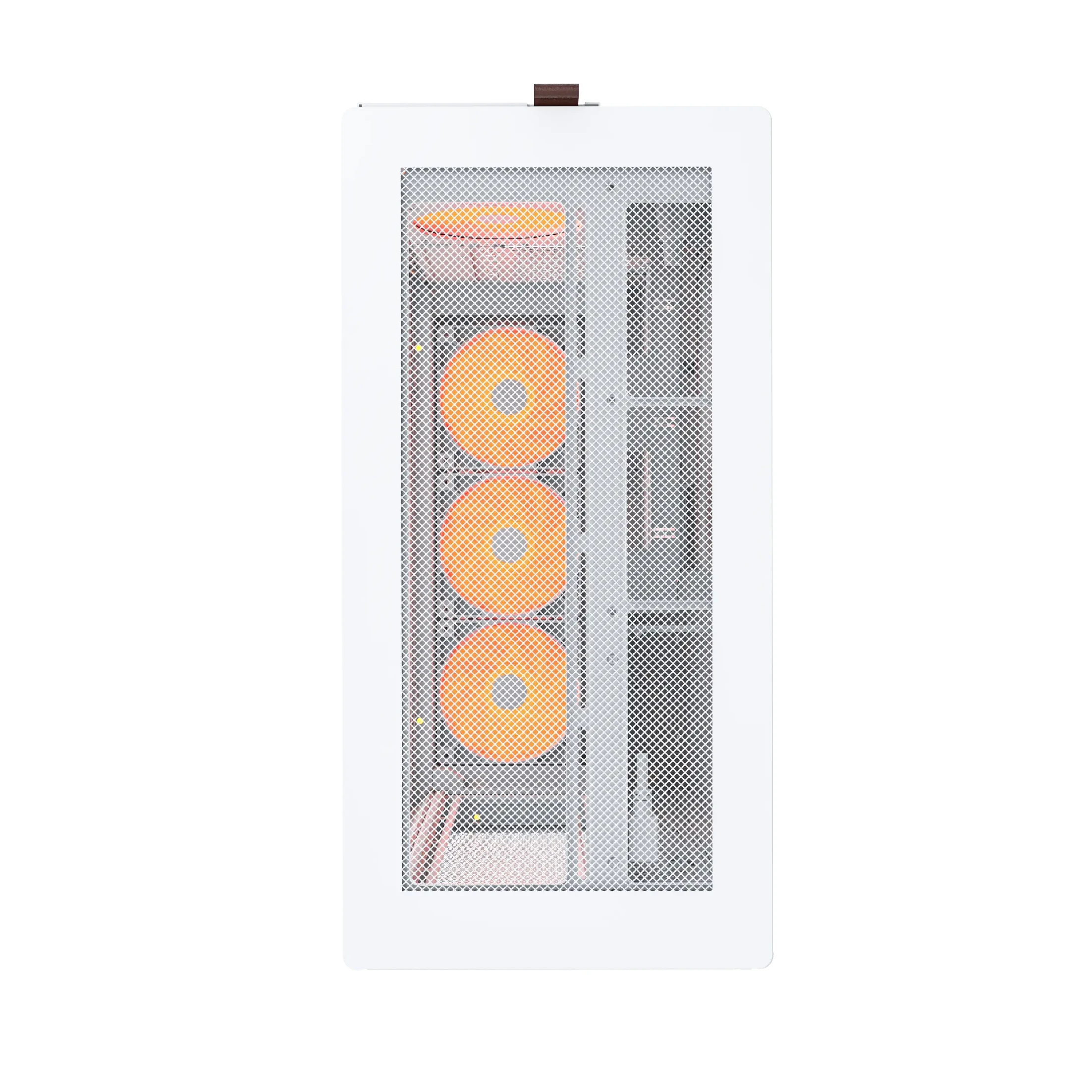 Кутия Montech HS01 PRO (W) Case ATX 5 x 120 mm ARGB Fans, USB-C, White