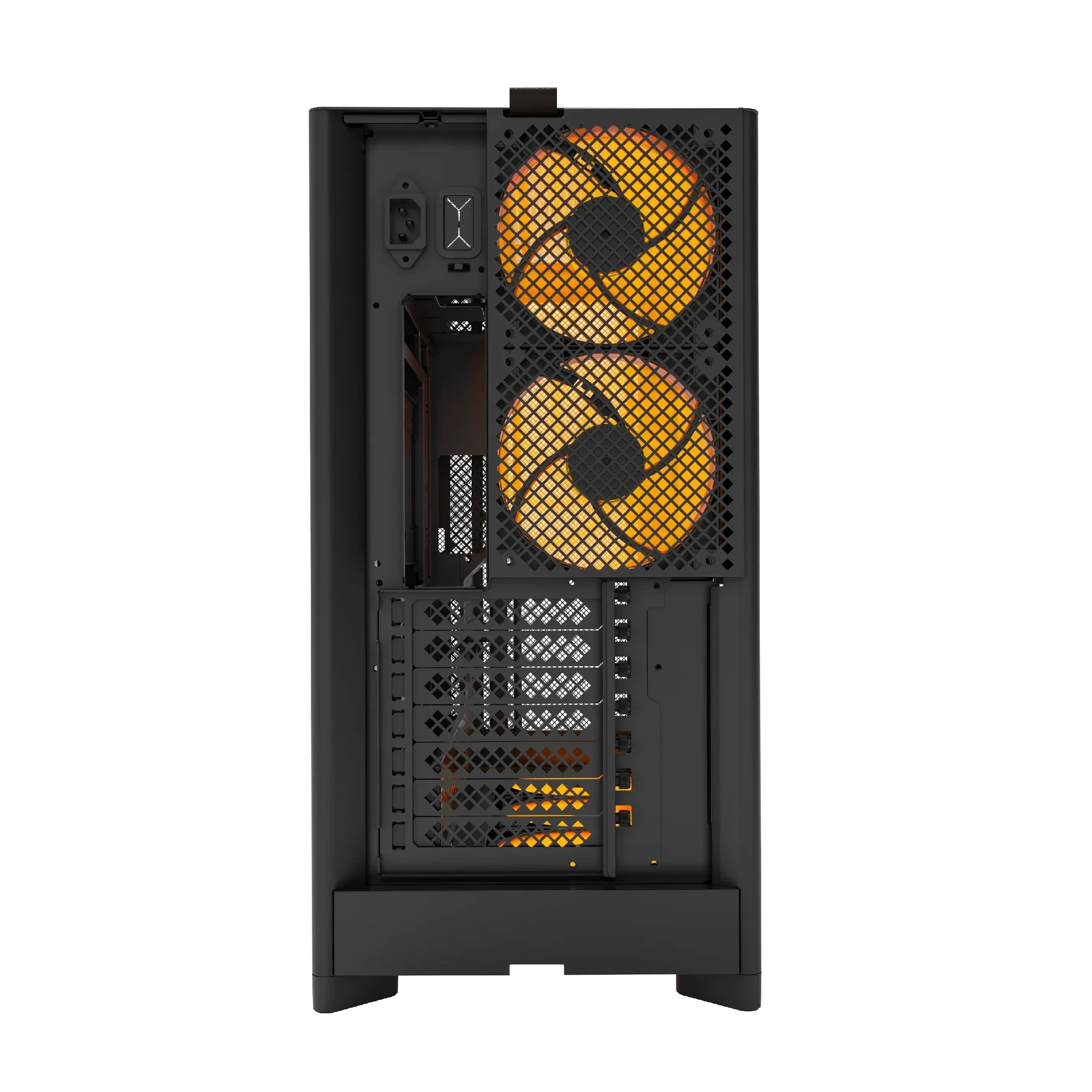Корпус Montech HS01 PRO (W) Case ATX 5 x 120 mm ARGB Fans, USB-C, Black