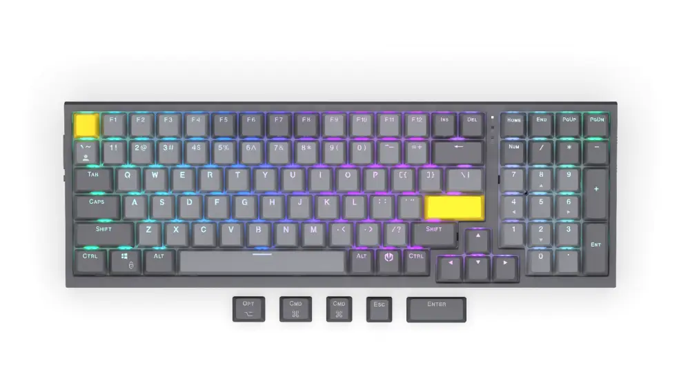 Tastatură mecanică wireless pentru gaming ENDORFY Celeris 1800 - Endorfy Yellow Switch