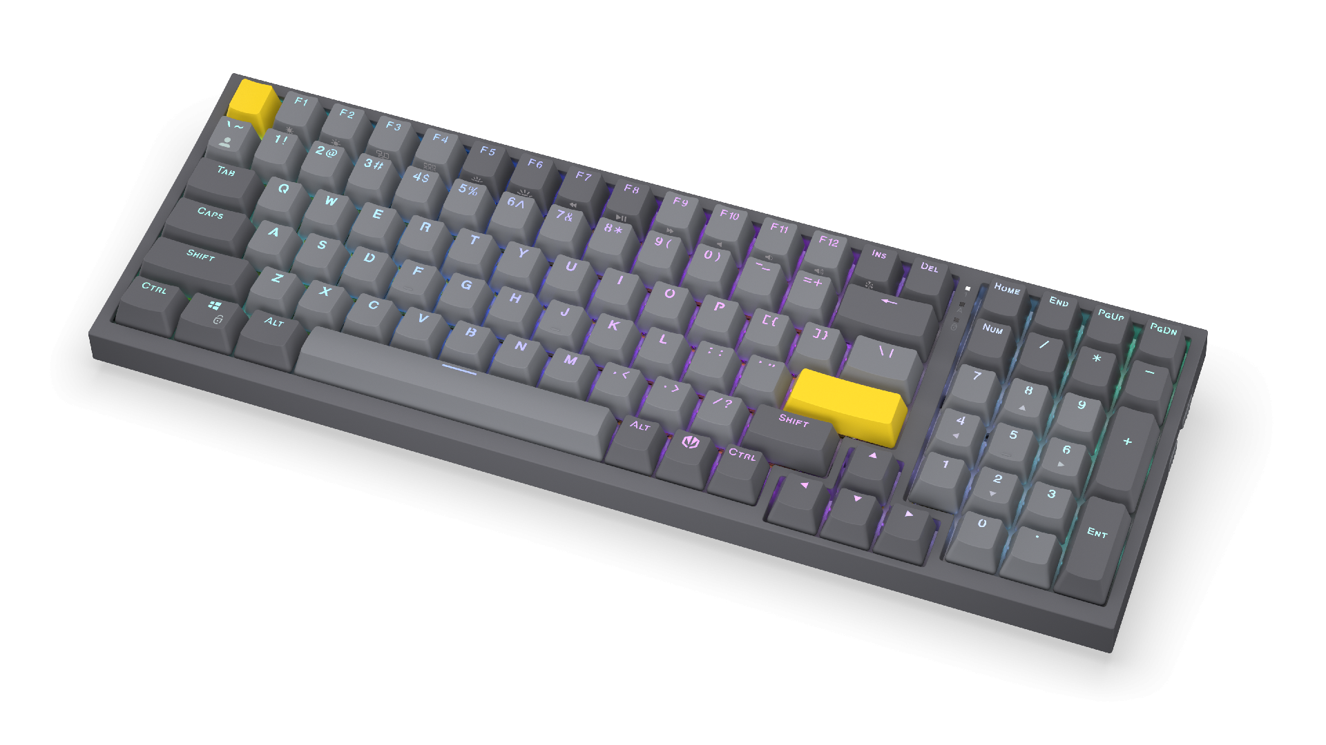 Геймерська бездротова механічна клавіатура ENDORFY Celeris 1800 - Endorfy Yellow Switch
