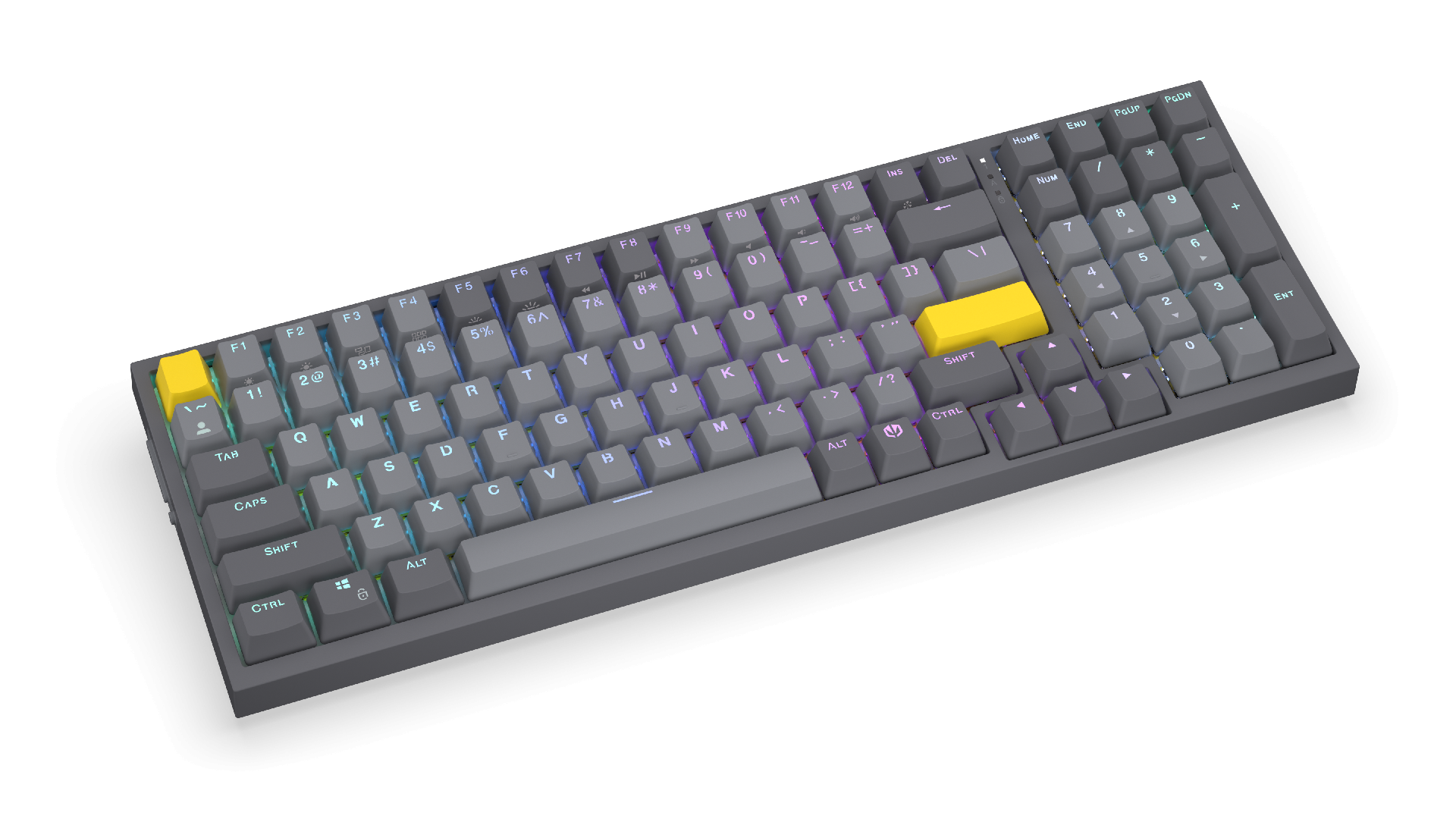 Геймерська бездротова механічна клавіатура ENDORFY Celeris 1800 - Endorfy Yellow Switch