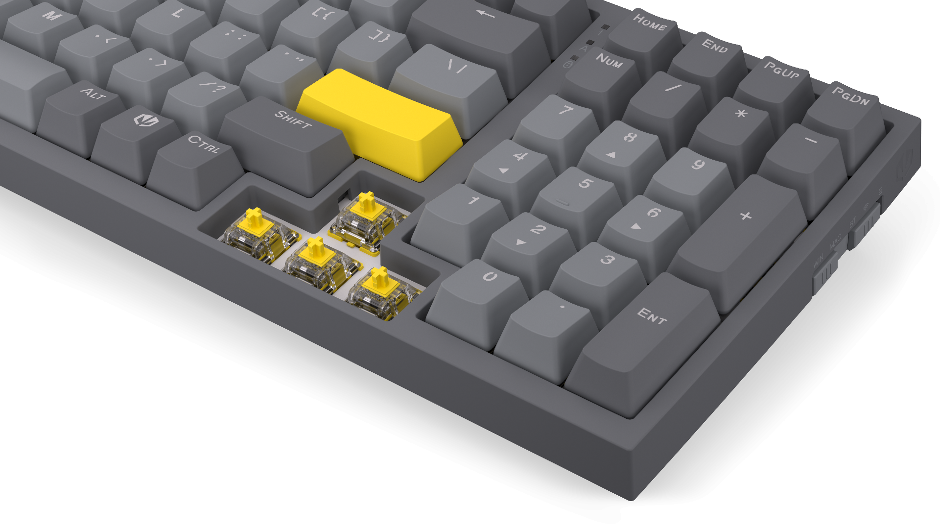 Геймерська бездротова механічна клавіатура ENDORFY Celeris 1800 - Endorfy Yellow Switch