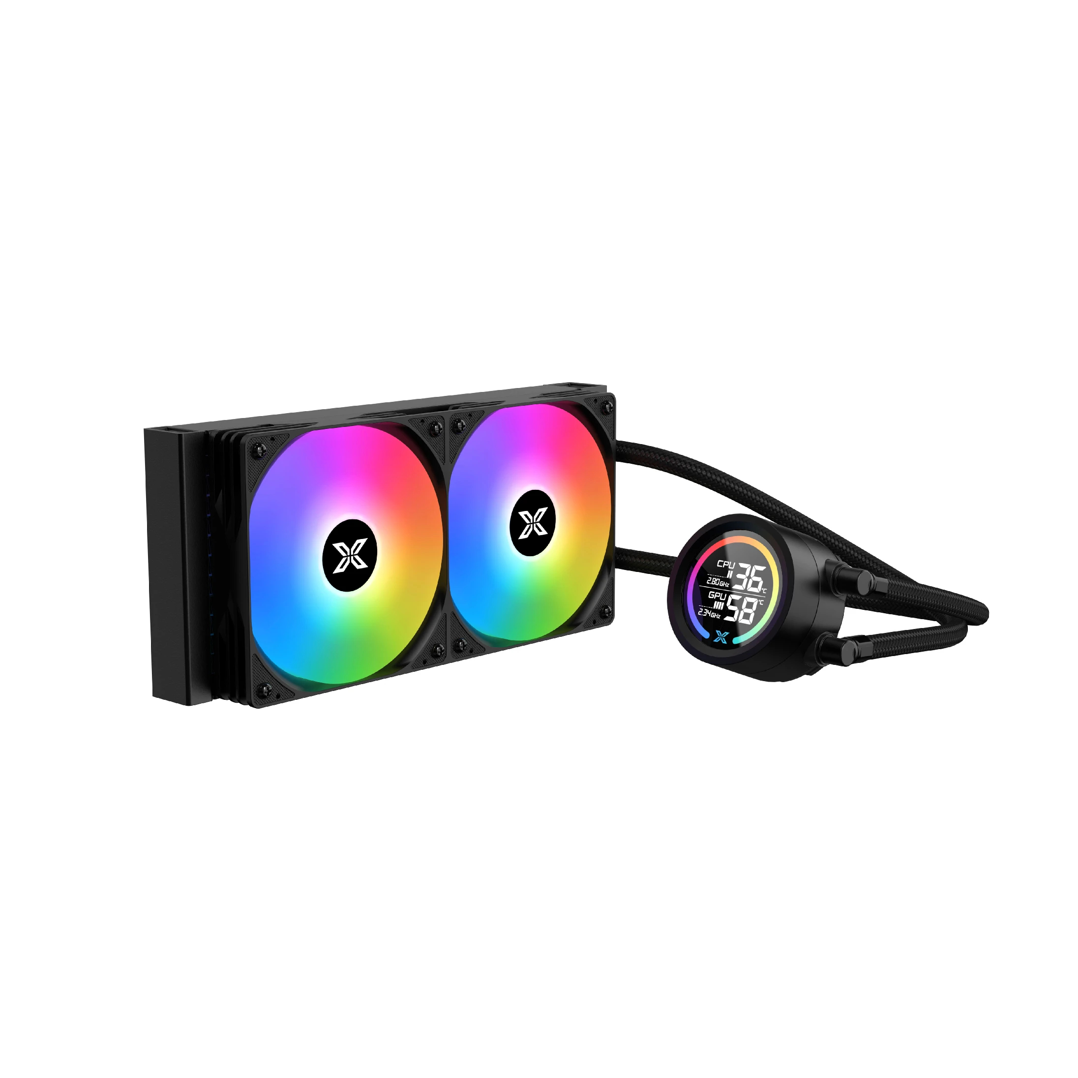 Водно охлаждане Xigmatek LK 240 Digital Water Cooling LED Display A-RGB - EN45929