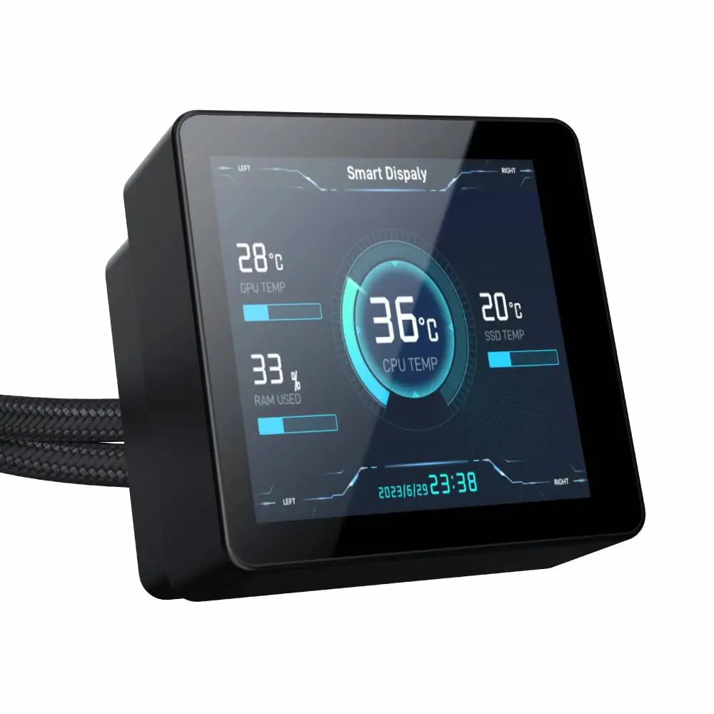 Водно охлаждане Xigmatek Connect 240 Water Cooling LED Display A-RGB