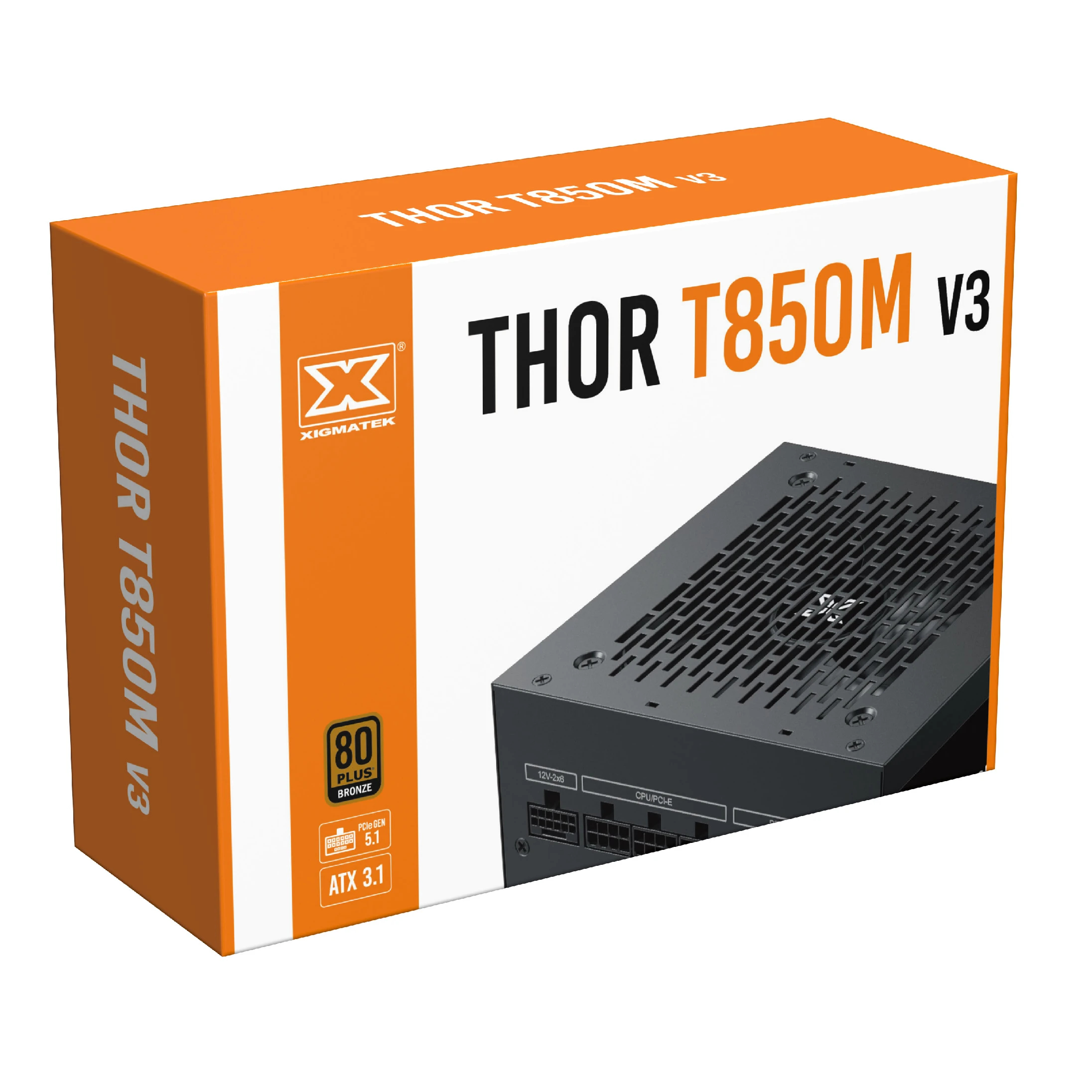 Захранване Xigmatek Thor T850M V3 850W 80 Plus Bronze PSU ATX 3.1 - EN43338