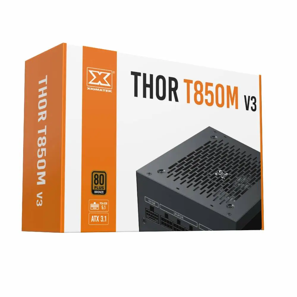Захранване Xigmatek Thor T850M V3 850W 80 Plus Bronze PSU ATX 3.1 - EN43338