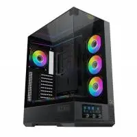 Кутия Xigmatek Vision Pro Case EATX 8 ARGB Fans, LCD Display Panel, Smart Fan Control