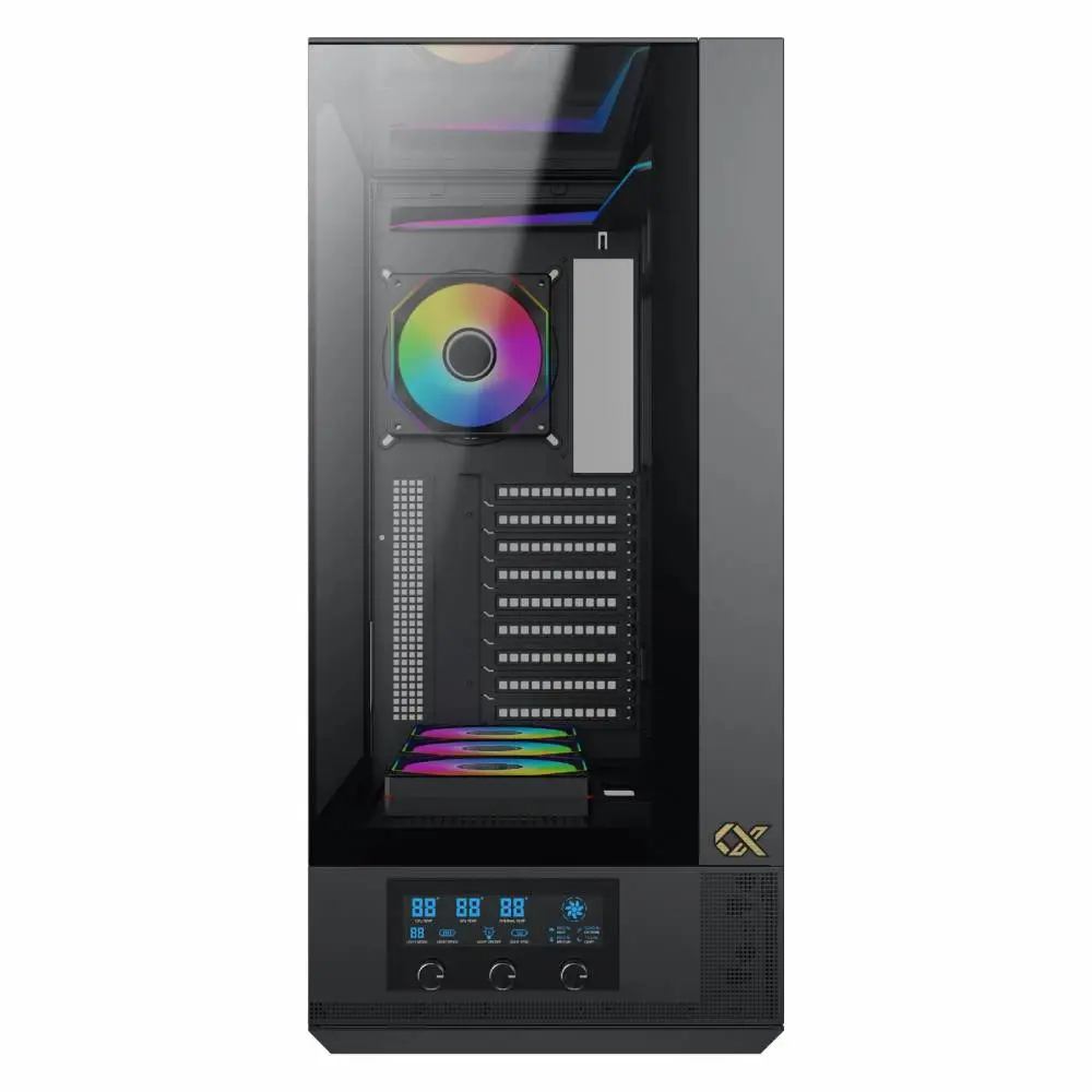 Кутия Xigmatek Vision Pro Case EATX 8 ARGB Fans, LCD Display Panel, Smart Fan Control